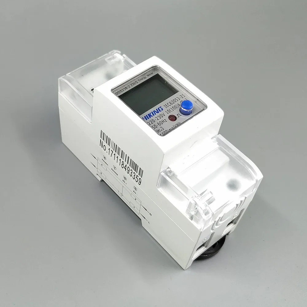 100A 220V 230V 50HZ 60HZ напряжение тока DDS238 2 ZN/S однофазный din рейка кВт/ч Ватт час счетчик