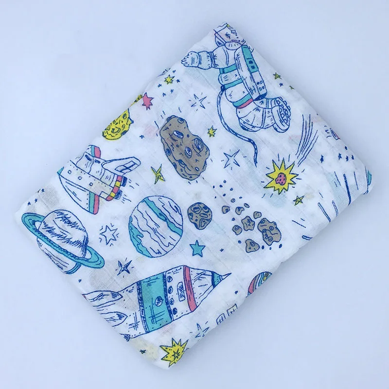 Baby Blanket Newborn Muslin Cotton Baby Blanket Swaddle Wrap Receiving Bath Towel 120x120cm Bedding Muslin Swaddle
