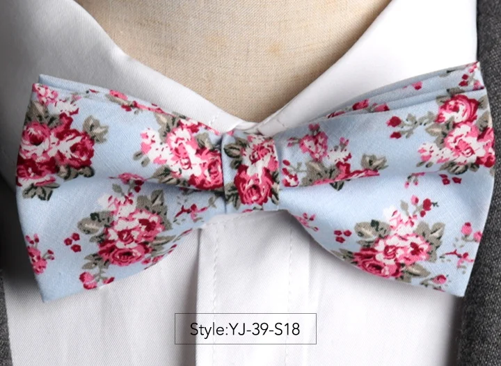 IHGSNMB галстук-бабочка, Модный цветочный галстук-бабочка, Свадебный галстук-бабочка, хлопковые галстуки для мужчин, Pajaritas, галстук, деловые галстуки-бабочки, Женский Мужской галстук - Цвет: YJ-38-S18