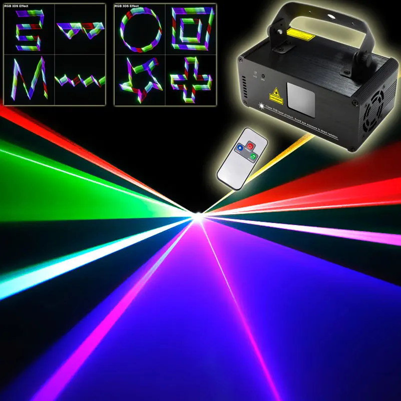 

Remote DMX 3D Projector RGB Laser Lines Beam Scans DJ dance Bar Xmas Party Disco DMX512 Lighting Stage Effect Light Show N75B125