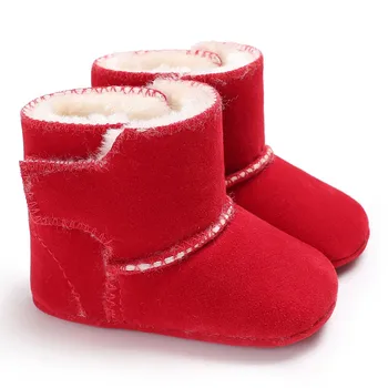 

Warm Newborn Baby Boys Girls Boots Infant Toddler Shoes First Walker Winter keep Booties Booty Crib Babe Soft Sole Shoes