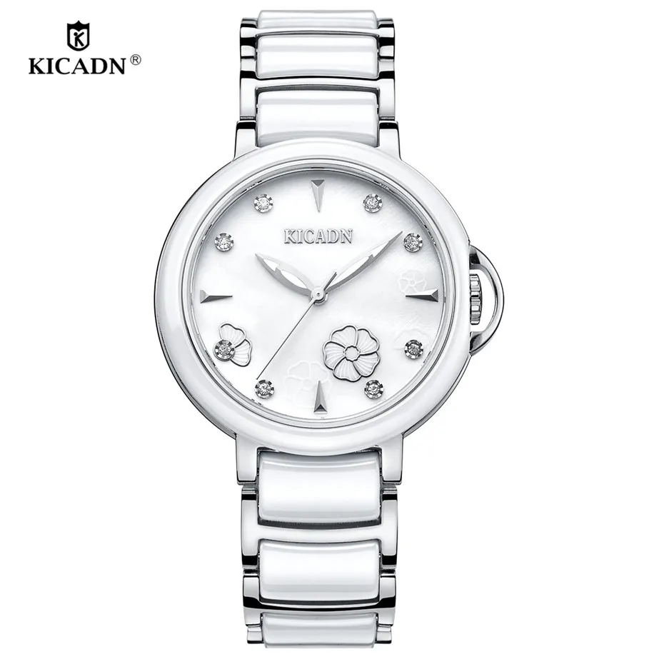 

Fashion Luxury Women Watch Ladies Casual Watches Skin-friendly Ceramic Clock KICADN Top Wristwatch Reloj Mujer Gift for Girls