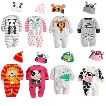 

Spring Baby Rompers Cartoon Baby Boy Clothing Set Animals Newborn Baby Boy Clothes Roupas Bebe Infant Jumpsuits
