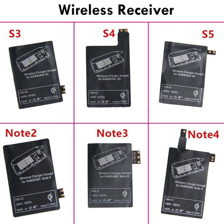 

Qi Wireless Charger Kit Charging Sticker Receiver With NFC For Samsung Galaxy S3 S4 S5 Note2 Note3 Note4
