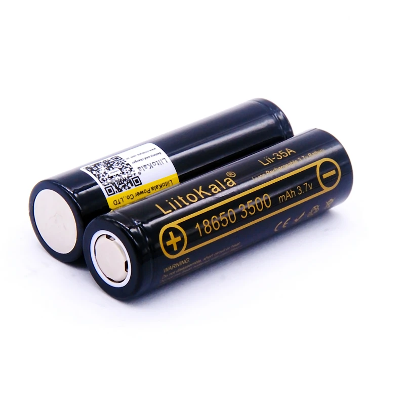 LiitoKala Lii-35A 18650 3500mAh 3,7 V литий-ионная аккумуляторная батарея 10А литиевая батарея с высоким дренажом для Flashinglight Vaping