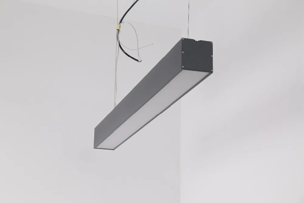 US $609.00 Free ShippingCE 4ft 5ft 40w 50w suspended trunking pendant led linear light fixture linkable hanging office led Linear light