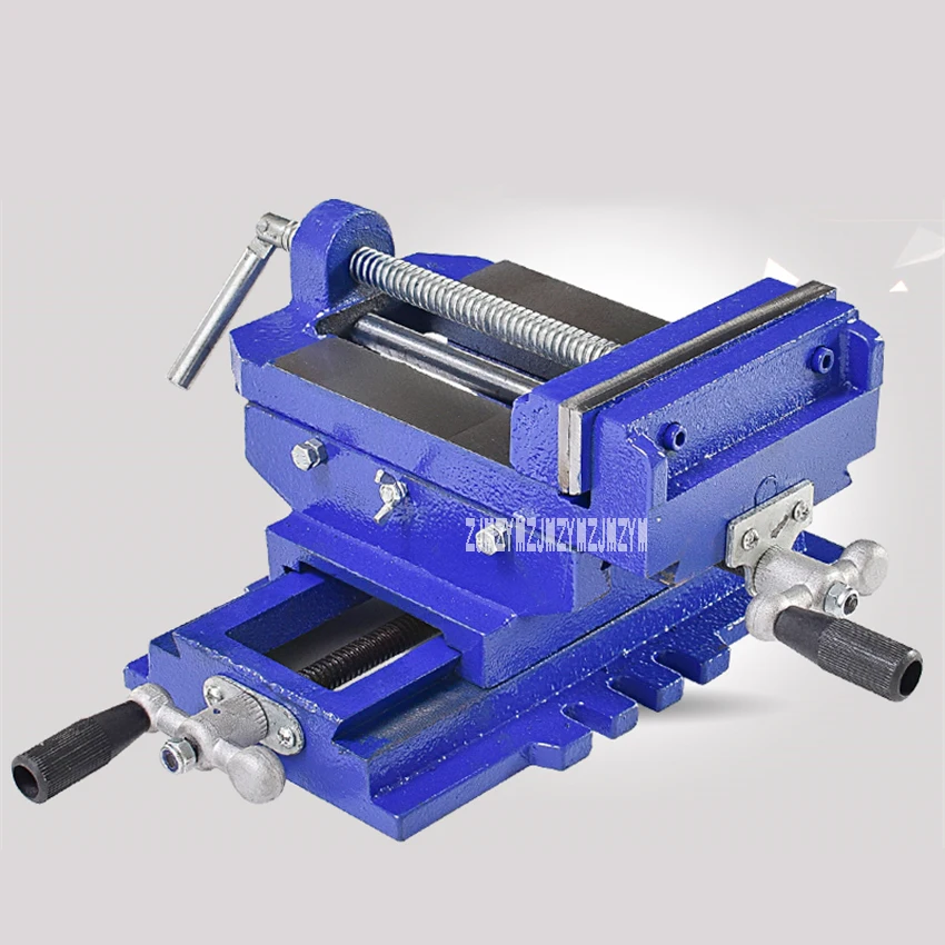 

Two-Way Movement Bench Drill Operating Platform Flat Tongs Precision Bench Vise Clamp Tool Heavy Duty Cast Iron Plain Vice