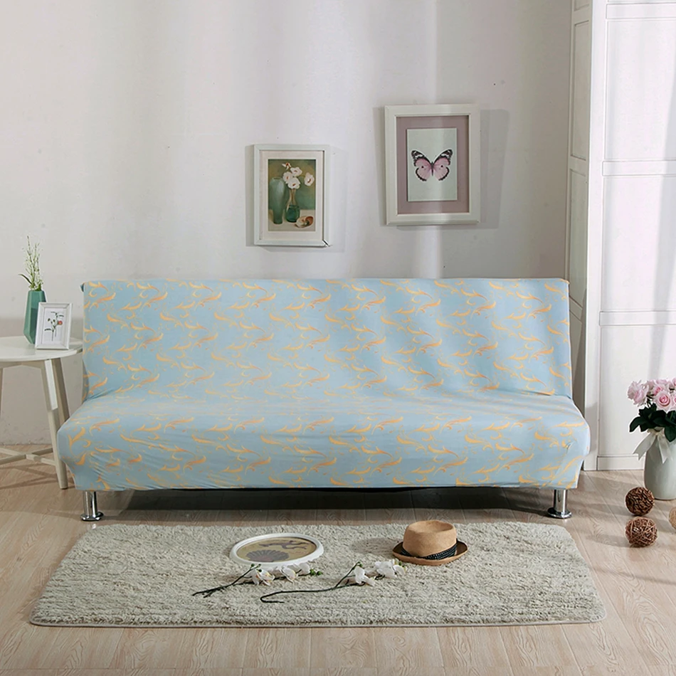 Light Green Phoenix Stretch Furniture 100 Polyester Sofa Bed Cover