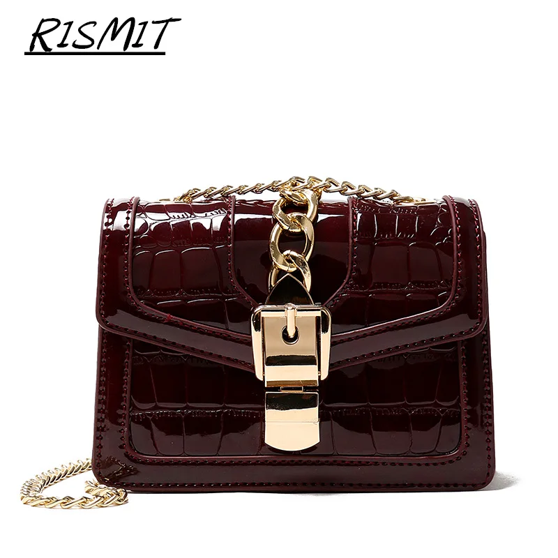 

Luxury Handbags Women Bags Designer Bolsos Mujer Rismit 2019 New Color, Wide Bag Shoulder Strap Retro Flip Handbags Zhifubaoch