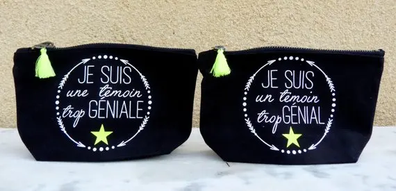 

customize any text wedding bridesmaid Make Up makeup comestic Canvas witness funky thank you Bags Gift toiletry zipper pouches