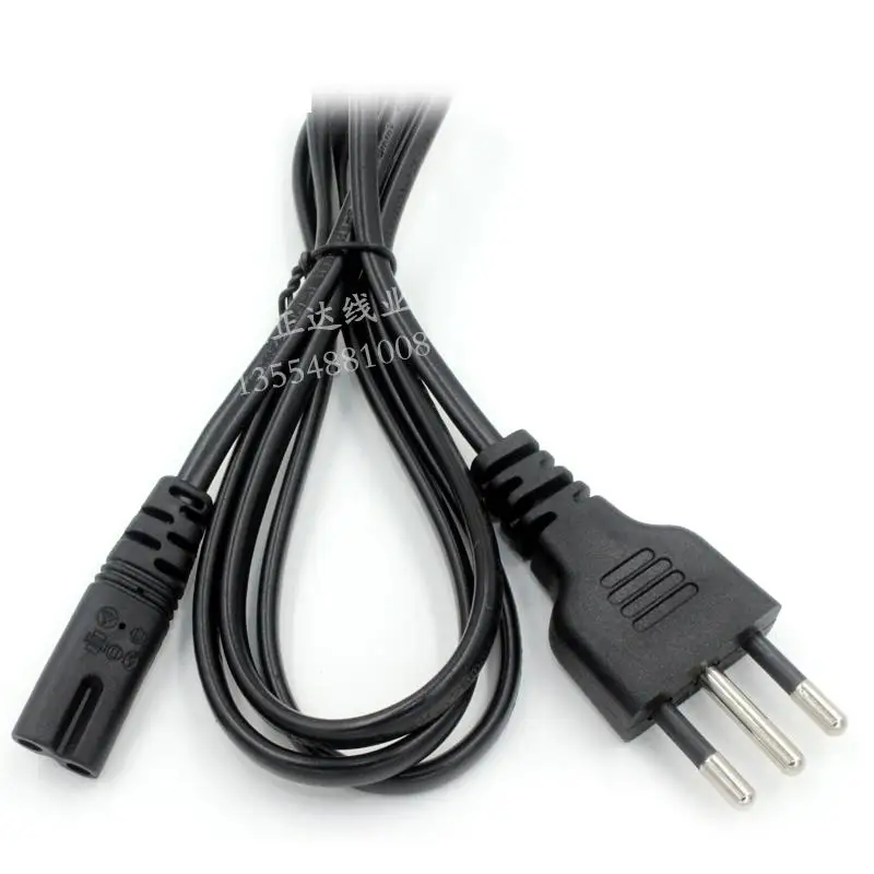 

1.5 M Italian 8-tail Power Supply Line Chile 3-round Plug 2x0.75 Flat 8-tail Led Connection Line