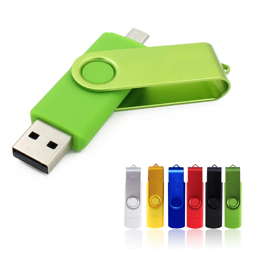 

TOP Rotation OTG USB 64GB Flash Drive Pen Drive 4GB 8gb 16gb 32gb flash memory stick for Android cellphone otg usb 32 gb