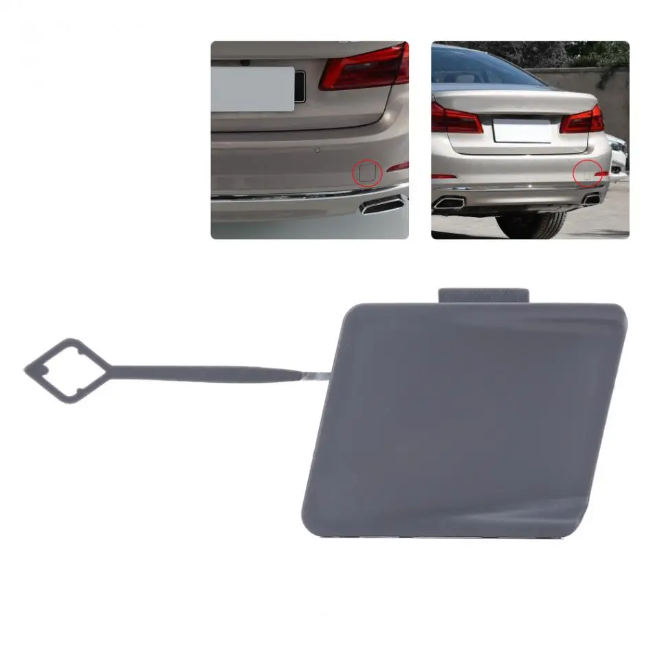 Towing Eye Cap Rear Bumper Tow Hook Cover Towing Eye Cap Gray Color for