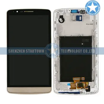 

Gold LCD Display Touch Digitizer Screen Glass Panel Replacement +Frame For LG G3 D850 D851 D855 VS985 LS990