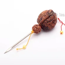 Натуральный Орех ручка Чай Ножи для любопытных пуэр Чай торт, Чай Вышивка Крестом Иглы и Резаки для SIM-карт, Чай инструмент, утварь, pj34