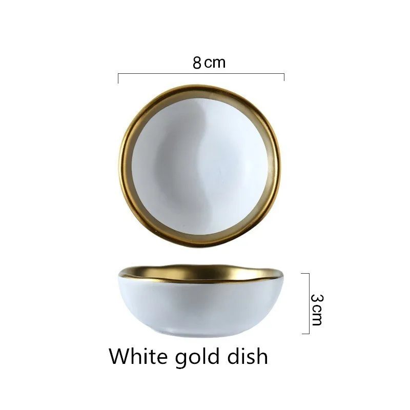 White gold dish