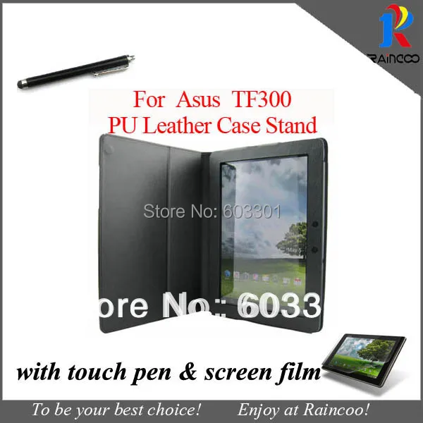 

For Asus Transformer Pad TF300 Case + Screen protector Guard Film Touch pen, For Asus TF300 TF300T TF300TG Protective cover Bag
