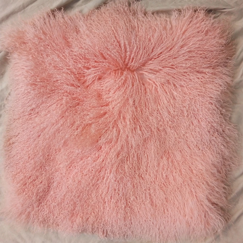 

Pink Mongolian Fur Blanket Floor Mat Real Fur Rug Home Rugs and Carpets For Living Room Carpet Decorative Throw Blankets