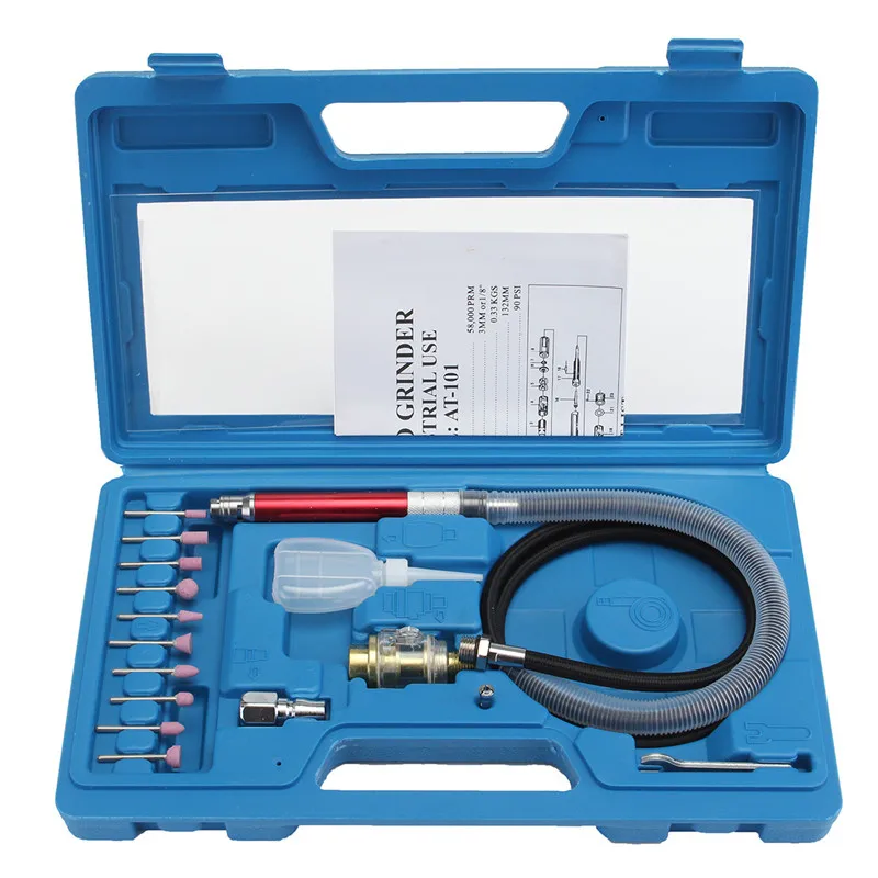 16pcs/Set High Speed Air Micro Die Grinder Kits Mini Pencil Polishing Engraving Tool Grinding