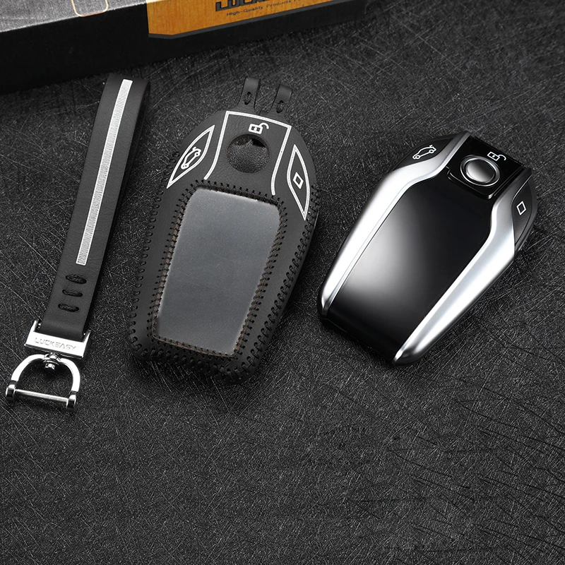 luckeasy key case for BMW series 7 2016 2017 x7 car key holder remote ...