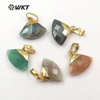 

WT-P1403 Wholesale New Fashion crystal Pendant Arrival Kinds Of Elegant Stone Adorable Geometric Shape Jewelry with Metal Plated