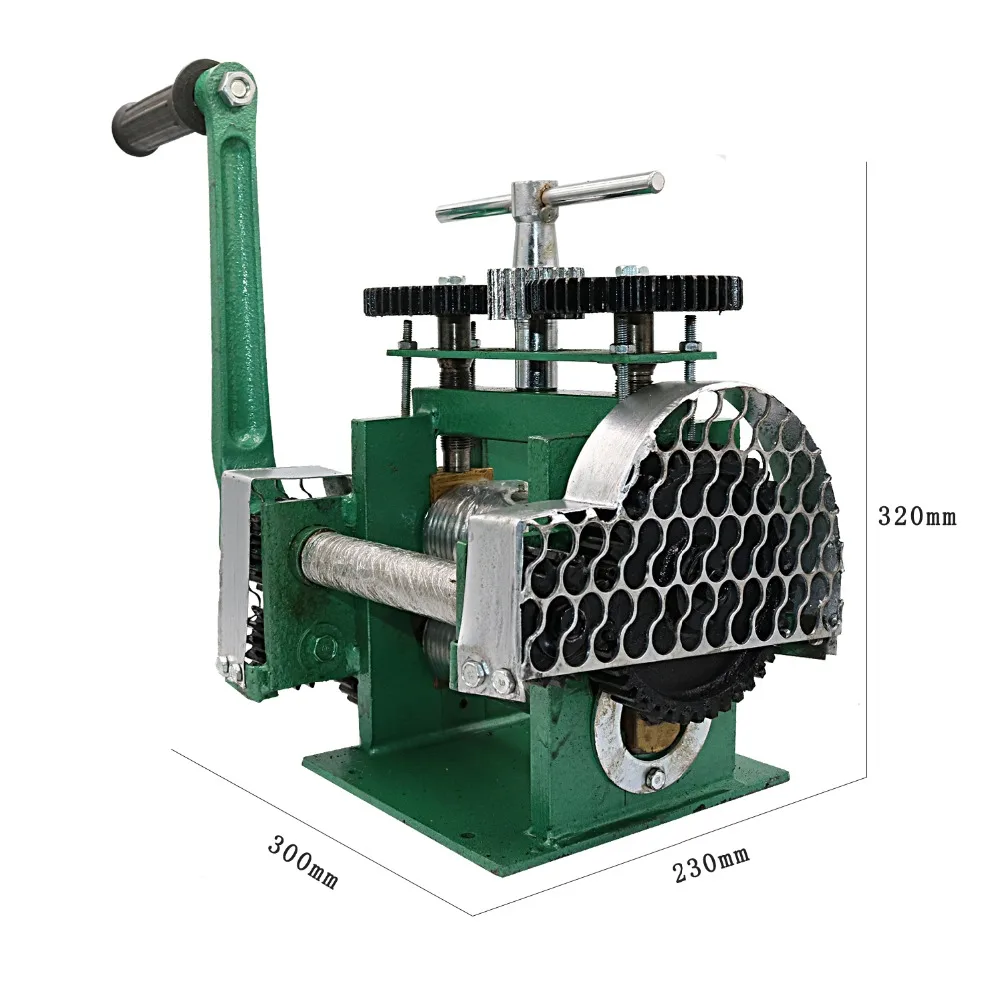 Commercial 85mm Rolling Mill Machine Rollers Metal Sheet Wire Flat Jewelry  Press Tool DIY Repair Manual Combination (Green)