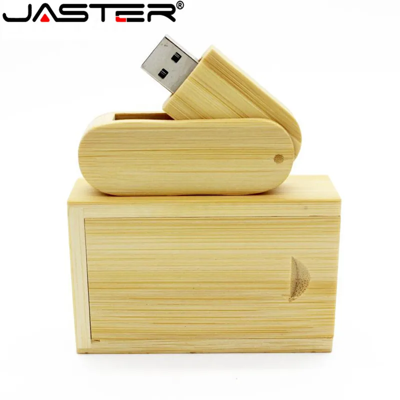 USB флеш накопитель JASTER Bamboo 4 ГБ 8 16 32 64 диск 2 0 Вертлюг дерево флешка (5 шт. бесплатный