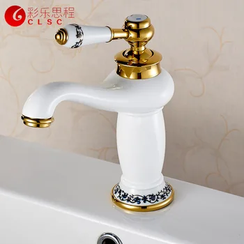 

European style white faucet