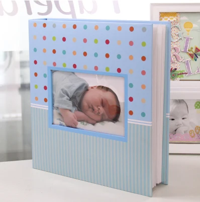 5 inch baby growth diy paper photo album 200 pieces child albunes de