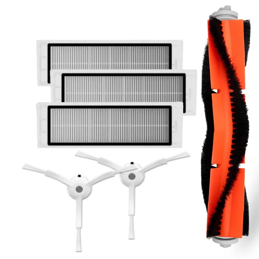 New 3pcs hepa filter+2pcs side brush+1pcs main brush for