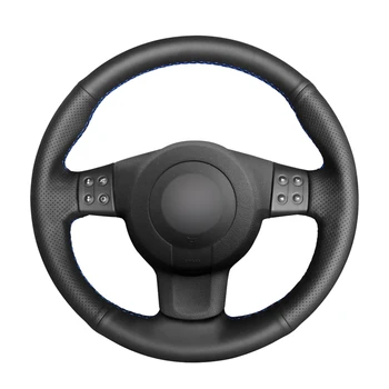 

Hand-stitched Black PU Artificial Leather Car Steering Wheel Cover for Seat Leon (Mk2) 2006-2008 Ibiza (6L) 2007