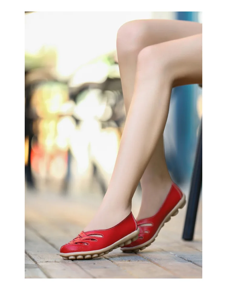 Женская обувь из натуральной кожи на плоской подошве; женские лоферы 13 цветов; женские туфли-оксфорды; мокасины из мягкой кожи; повседневная женская обувь на плоской подошве; размер 42