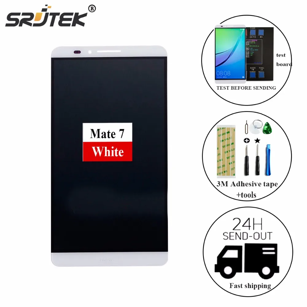 

For Huawei Mate 7 LCD Display+Touch Screen Original Assembly Replacement For Ascend MATE 7 Phone 3 Colors