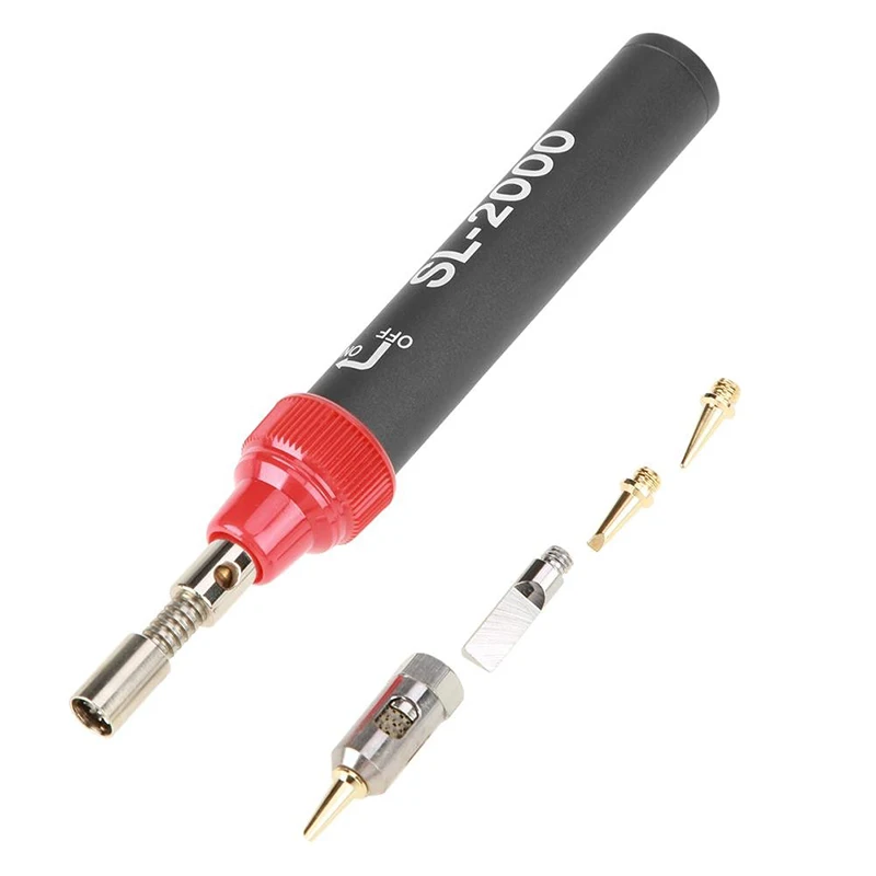 

SL-2000K 4-in-1 Pure Butane Gas Soldering Iron Gas Touch Soldering Pen-type Flame solder Welding Tools Kit Gas Gun
