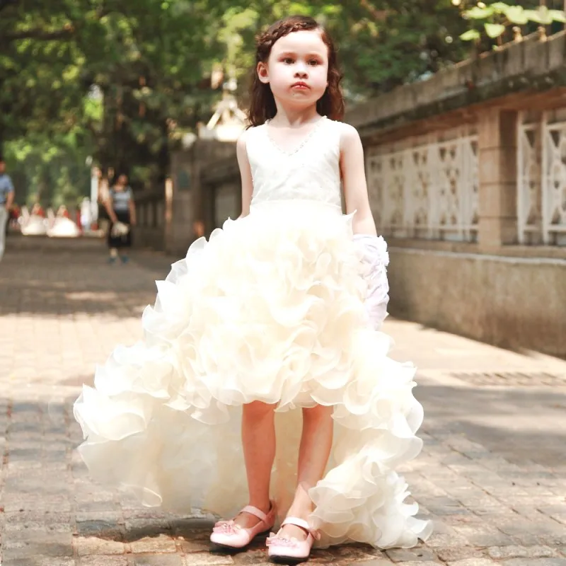cream colored flower girl dresses