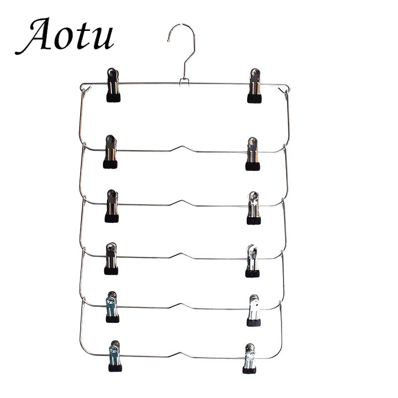 Clothes Hangers Multilayer Skirt Trouser Hanger for Pants Non Slip