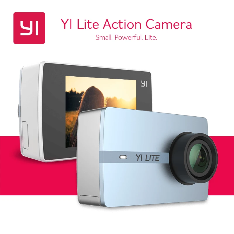 Экшн камера YI Lite международная спортивная 16 МП 4 K встроенный WIFI 2 дюймовый ЖК