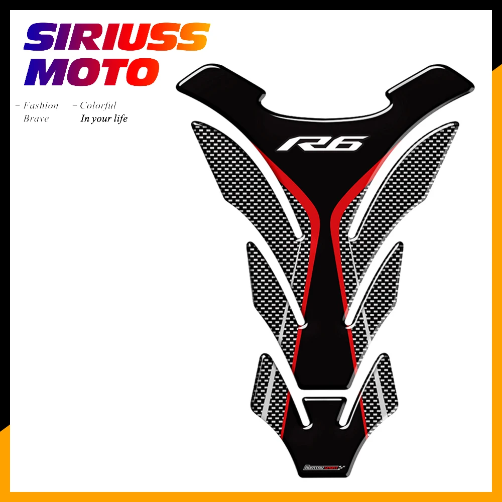3D Motorcycle Tank Pad Protector Decal Stickers Case for Yamaha R6 YZF-R6 Tank