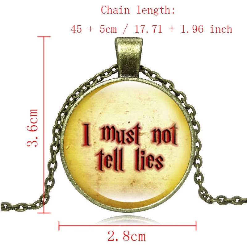 Ожерелье с подвеской Гарри Я не должен лгать|gift for friends women|gifts friendsnecklace charm |