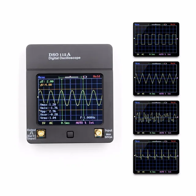 Special Offers DSO112A TFT Mini Digital Oscilloscope Touch Screen Portable USB Oscilloscope Interface 2MHz 5Msps