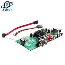 SSICON 4CH DVR Hybird NVR доска 4 канала 1080N наблюдения безопасности CCTV рекордер плата с HDD кабелем для 1080P аналоговой камеры