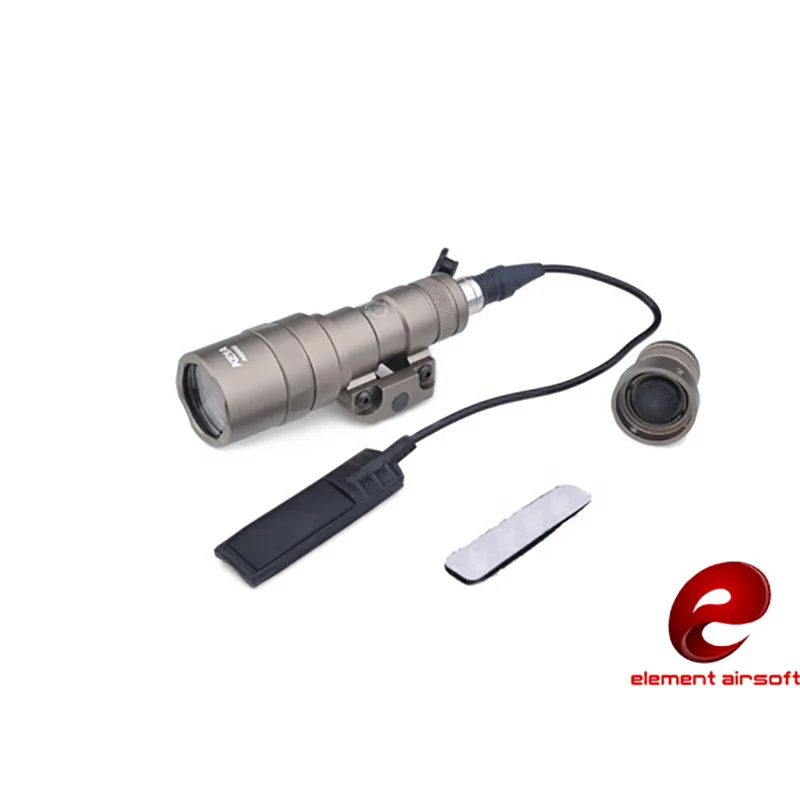 

Element Airsoft Softair SF M300B Scout Tactical Weapon Flashlight Aluminum New Version For Hunting 250LM Output LED EX358