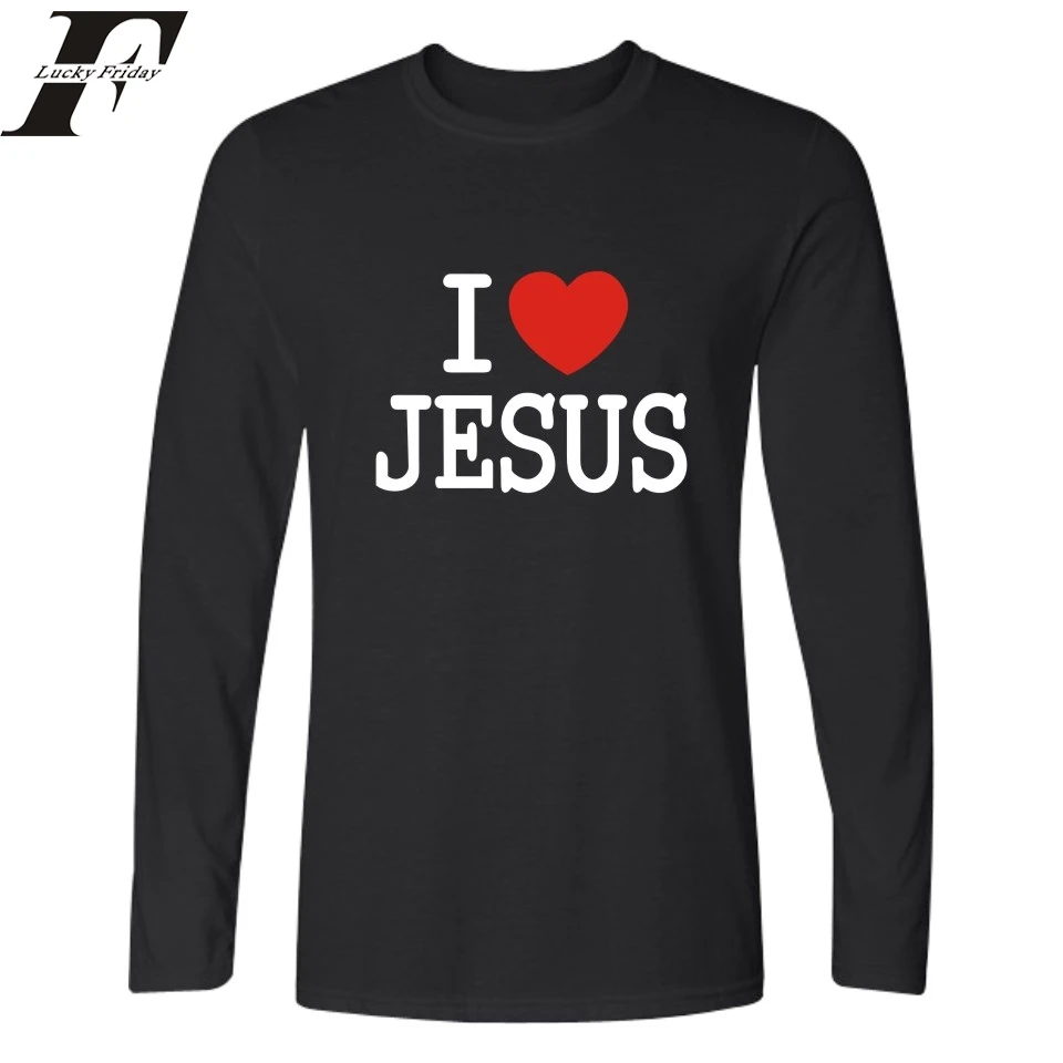Мужская и женская футболка с надписью Я люблю Иисуса Кристиана|brand t shirt men|t ment men