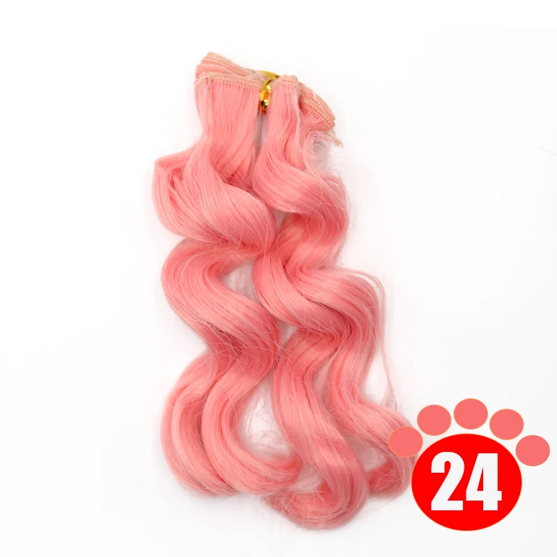 Msiredoll bjd wig Accessories 1piece 15*100CM doll hair for 1/3 1/4 1/6 1/12  Curly doll hair bjd wig diy Free shipping 17