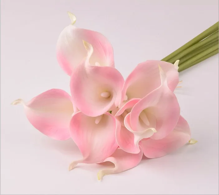 30pc/lot High simulation PU calla lily home table decorative flower vase arrangement miniature | Дом и сад