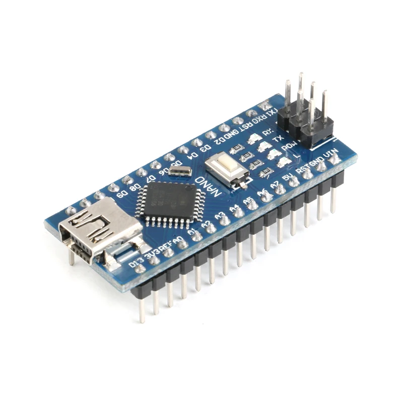 Nano Mini USB макетная плата Nano V3.0 плата контроллера ATmega328P CH340G USB для ttl NANO 3,0 Для Arduino с usb-кабелем - Цвет: module soldered