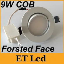 Новые 9 Вт dimmable утопленные фары 1x9 Вт вел чип Крытый светодиодный Светильники теплая/чисто /холодный белый AC 110-240 В+ Мощность драйверы