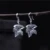Vintage 925 Sterling Silver Folha Marple Brincos Mulheres Dangle Brincos Étnico Tailandês feito à mão Jóias Melhor Presente Brinco de prata