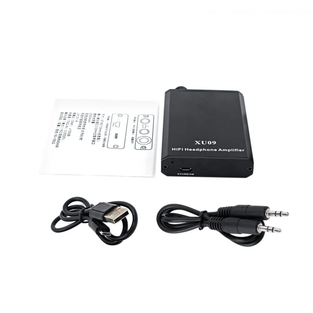 Mini Audio HIFI Headphone Amplifier Rechargeable Stero XU09 Portable Headphone Amplifier DAC Effective Sound Card for Laptop PC Mini Audio HIFI Headphone Amplifier Rechargeable Stero XU09 Portable Headphone Amplifier DAC Effective Sound Card for Laptop PC