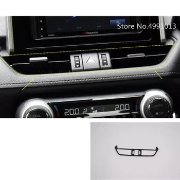 

For Toyota RAV4 2019 2020 car styling garnish inner trim carbon fibre middle air conditioning switch outlet vent panel 1pcs